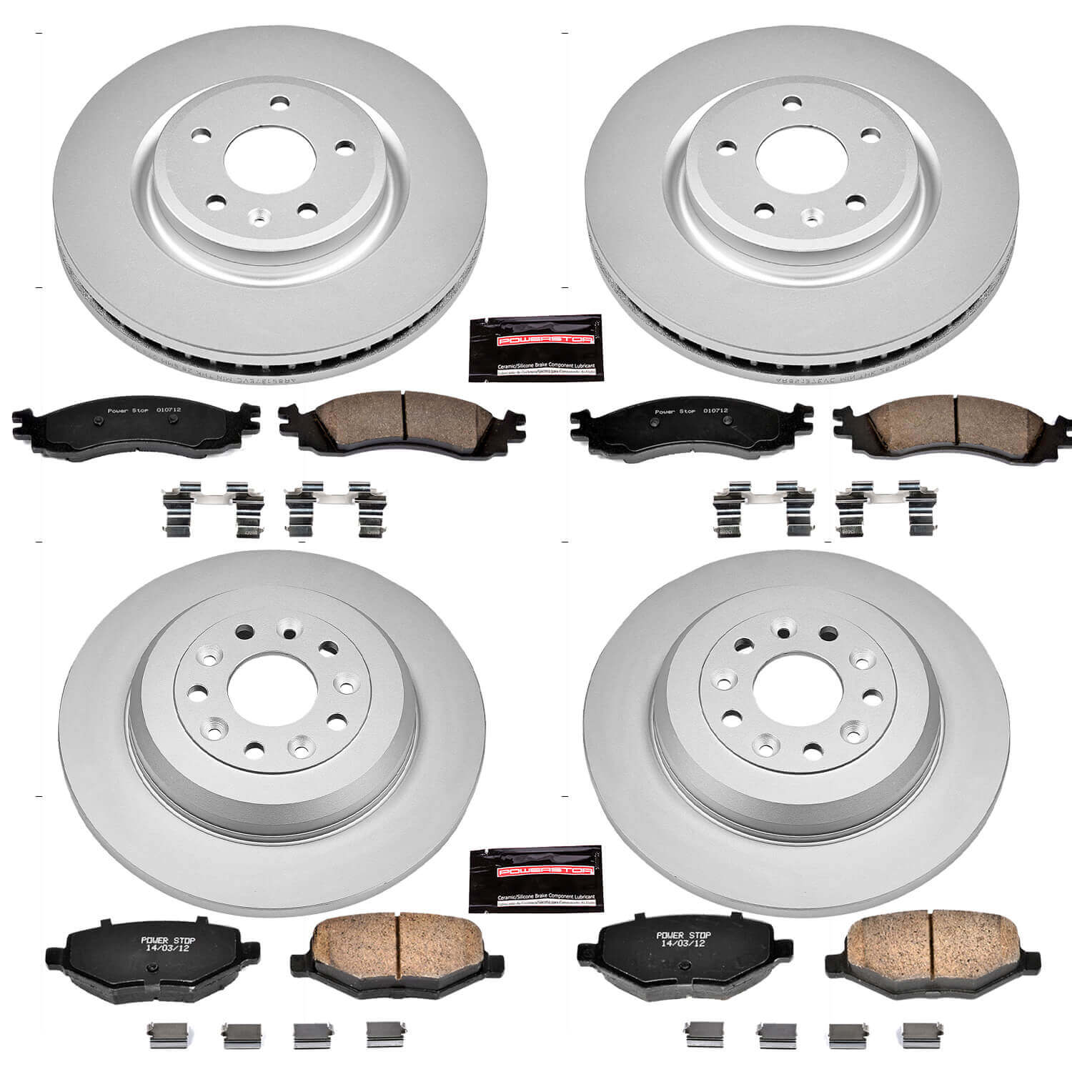 Power Stop CRK5582 - Z17 Evolution Front And Rear Brake Kit vehicle fitment brake part