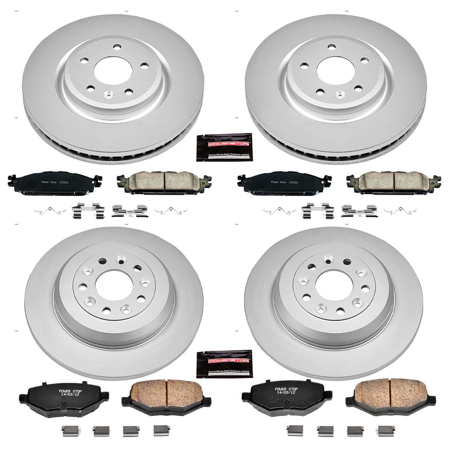 Power Stop CRK5584 - Z17 Evolution Front And Rear Brake Kit vehicle fitment brake part