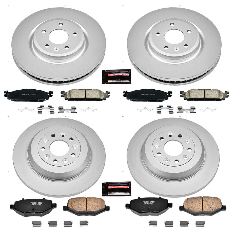 Power Stop CRK5584 - Z17 Evolution Front And Rear Brake Kit vehicle fitment brake part