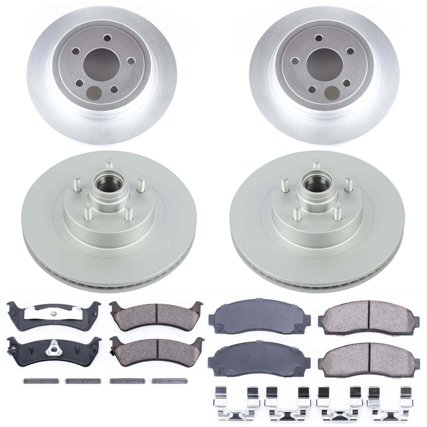 Power Stop CRK5593 Z17 Evolution Front And Rear Pad And Rotor Kit for 2003 Ford Explorer Sport Rear Wheel Drive product image