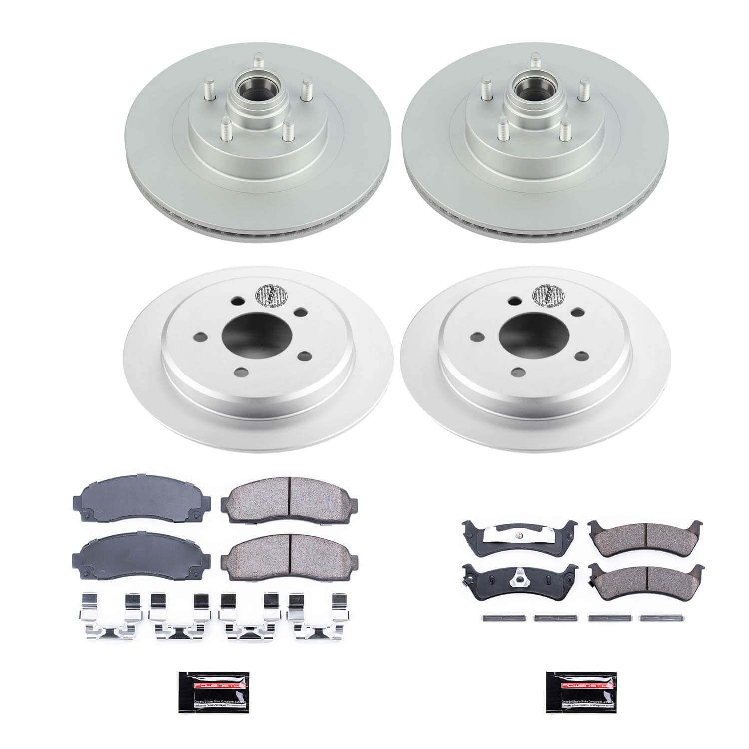 Power Stop CRK5594 Z17 Evolution Front And Rear Pad And Rotor Kit for 2001-2002 Ford Explorer Sport Rear Wheel Drive product image