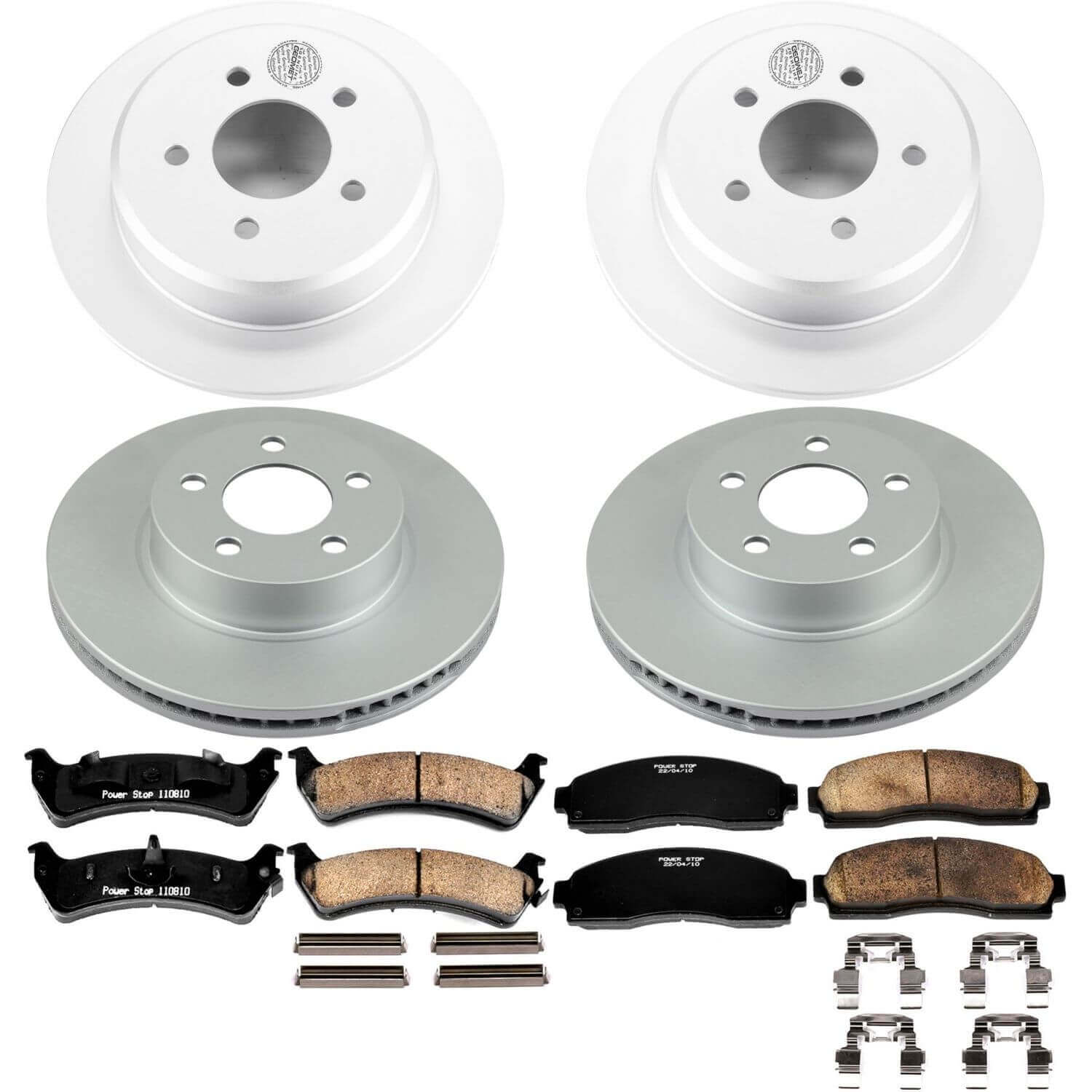 Power Stop CRK5596 Z17 Evolution Front And Rear Brake Kit for 2001-2002 Ford Explorer Sport 4 Wheel Drive product image
