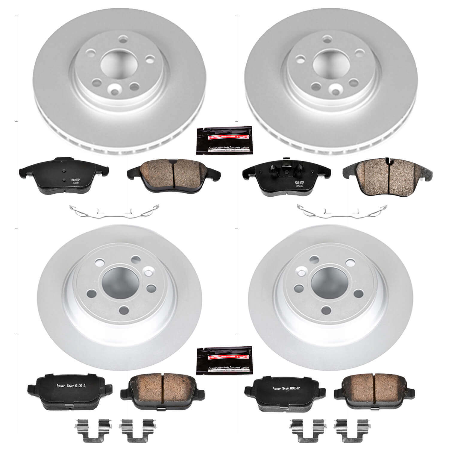 Power Stop CRK5610 - Z23 Evolution Sport Front And Rear Brake Kit vehicle fitment brake part