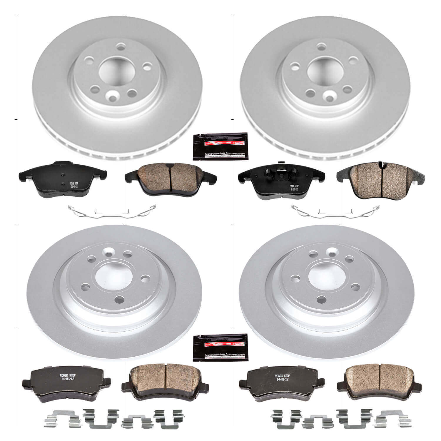 Power Stop CRK5611 - Z23 Evolution Sport Front And Rear Brake Kit vehicle fitment brake part