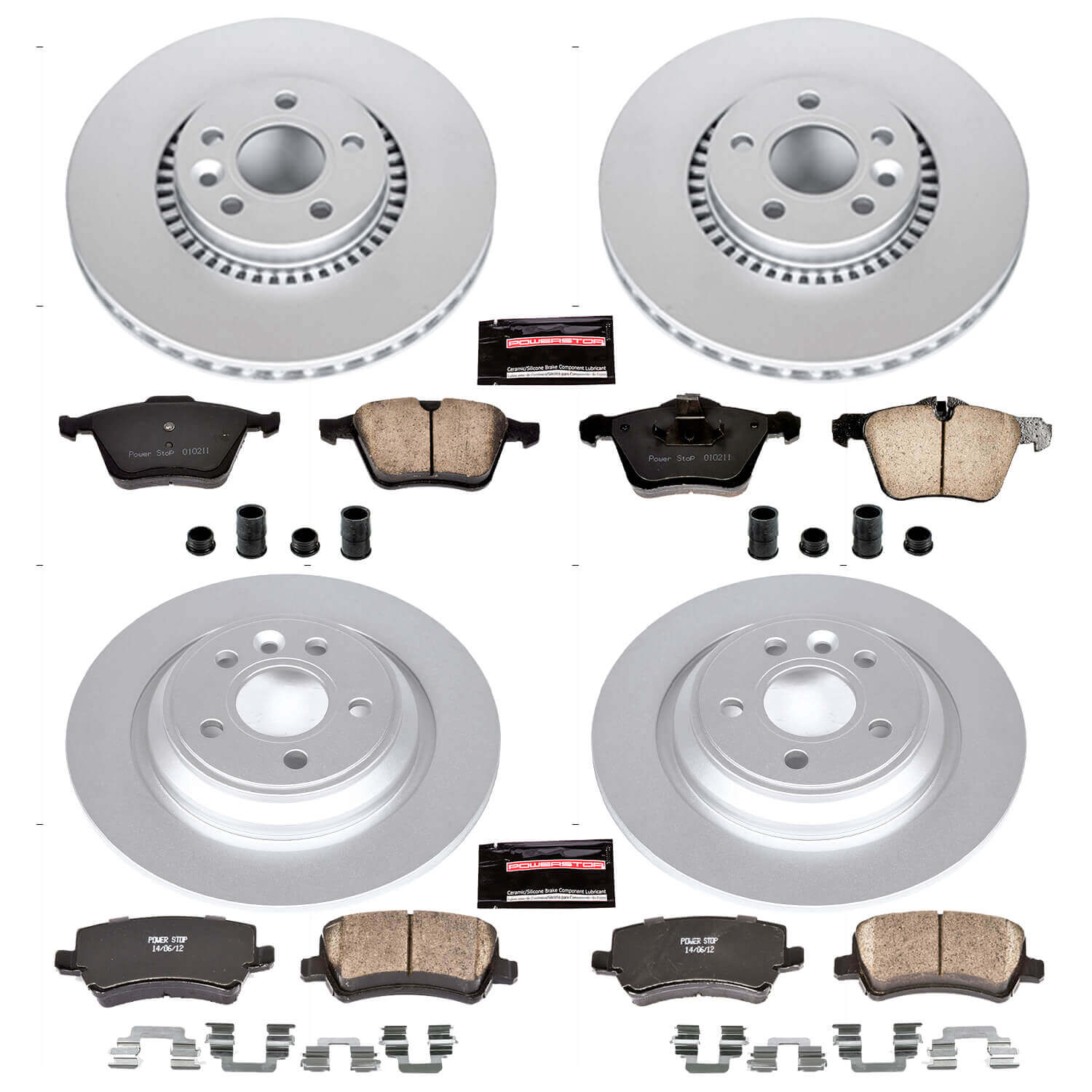 Power Stop CRK5615 - Z23 Evolution Sport Front And Rear Brake Kit vehicle fitment brake part