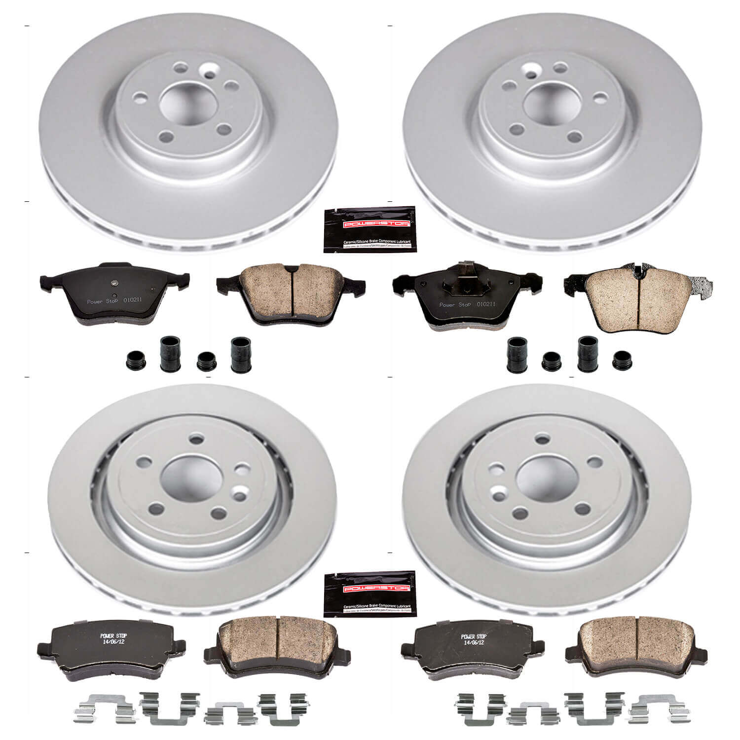 Power Stop CRK5617 - Z23 Evolution Sport Front And Rear Brake Kit vehicle fitment brake part