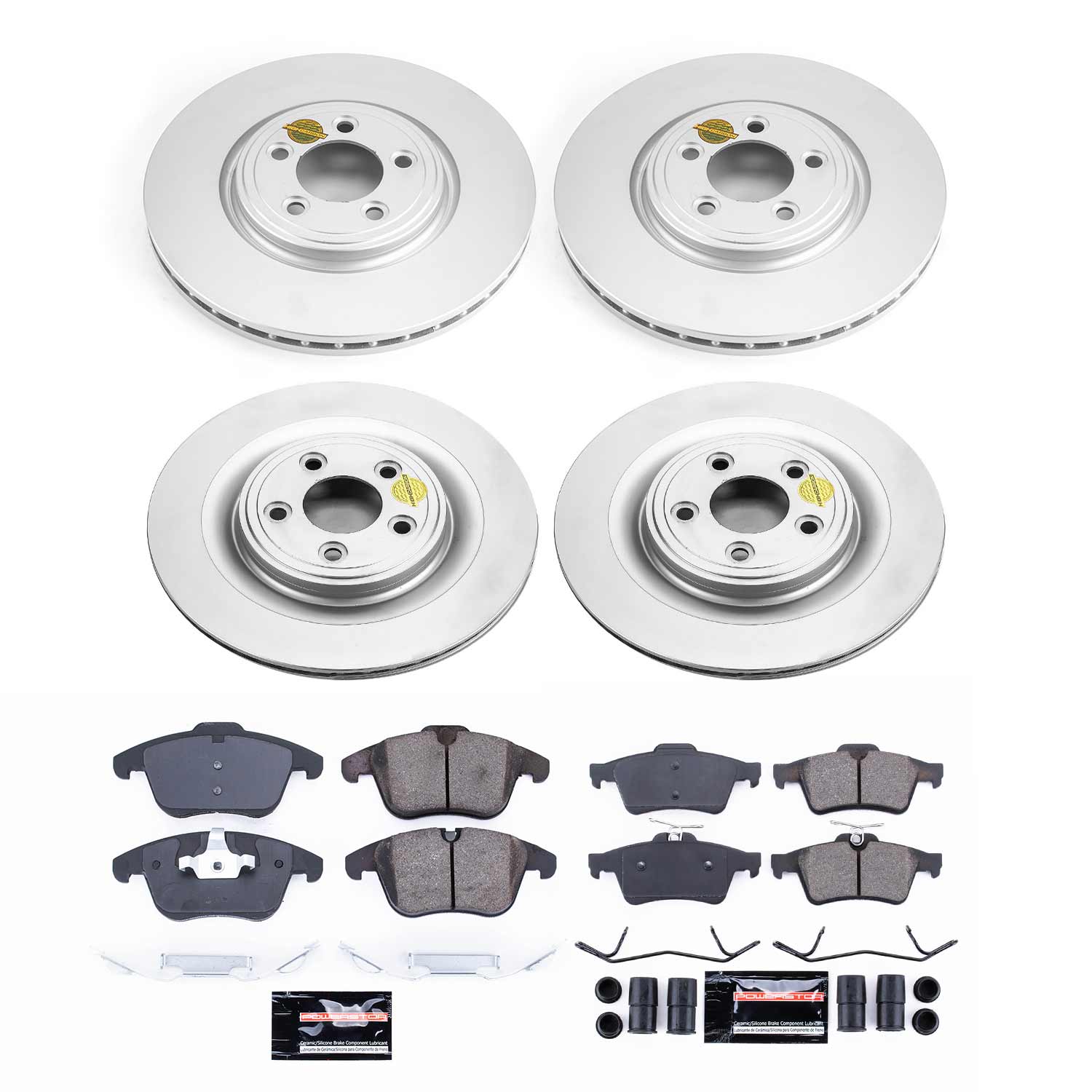 Power Stop CRK5637 Z23 Evolution Sport Front And Rear Brake Kit for 2006 Jaguar S-Type Base, Vdp Edition product image