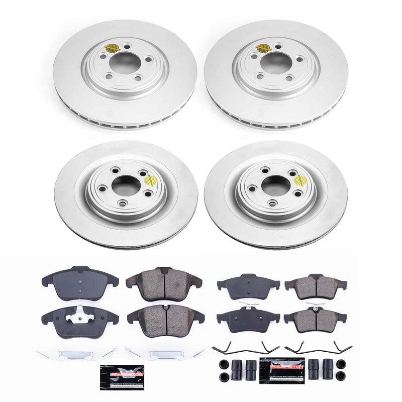 Power Stop CRK5637 Z23 Evolution Sport Front And Rear Brake Kit for 2006 Jaguar S-Type Base, Vdp Edition product image