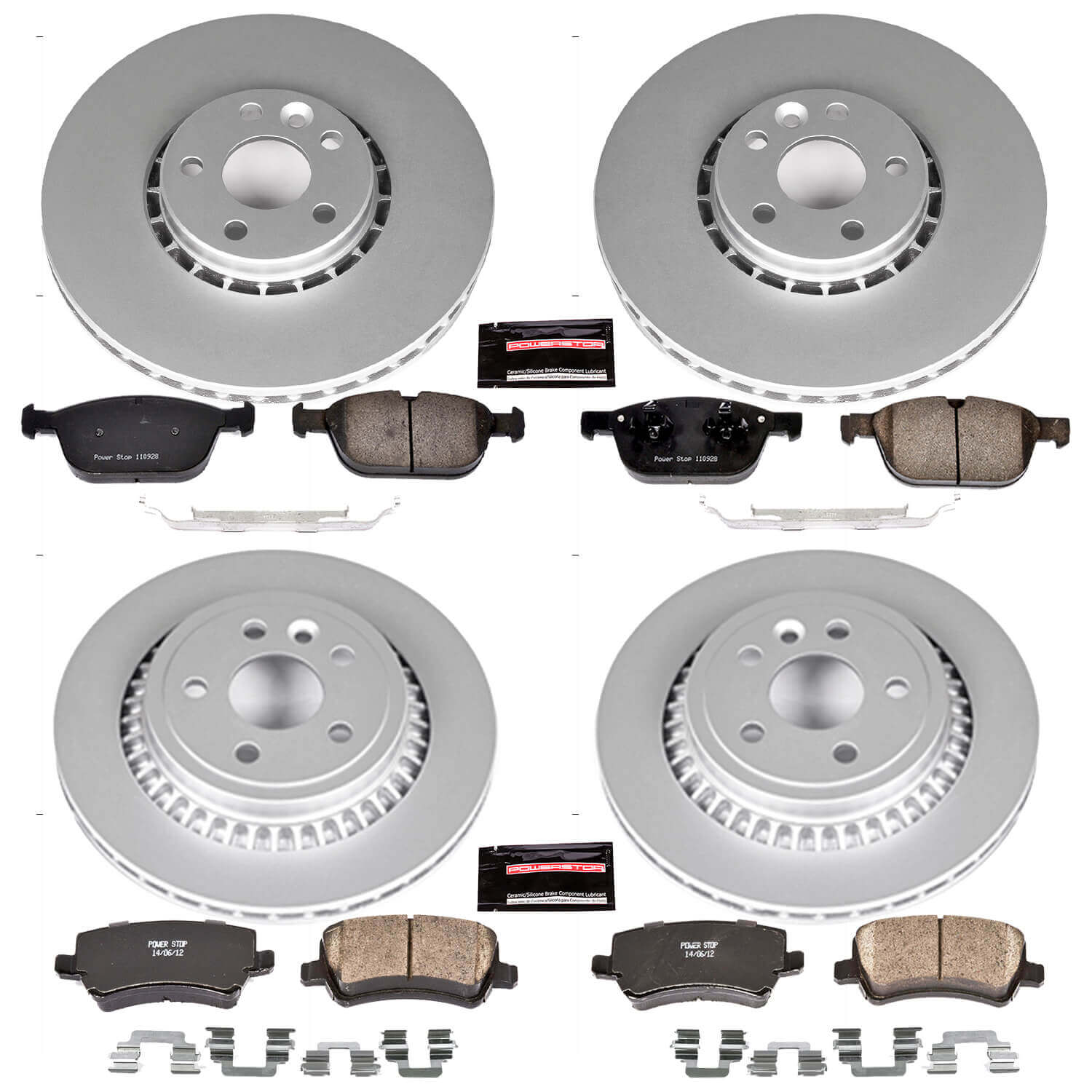 Power Stop CRK5703 - Z23 Evolution Sport Front And Rear Brake Kit vehicle fitment brake part