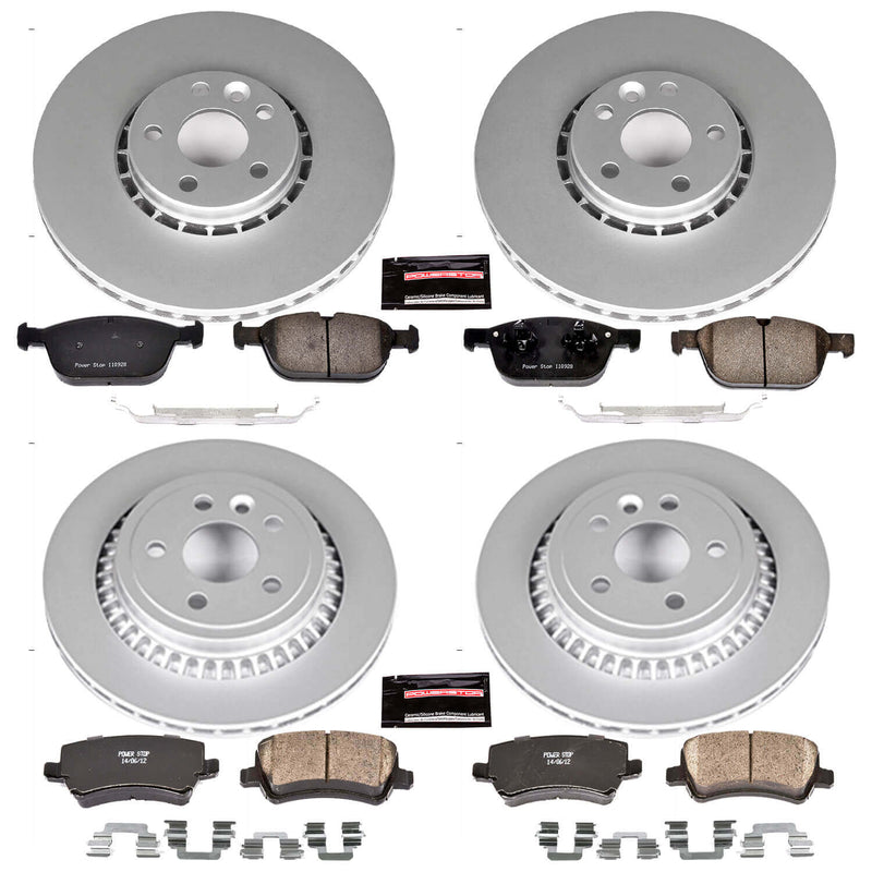 Power Stop CRK5703 - Z23 Evolution Sport Front And Rear Brake Kit vehicle fitment brake part