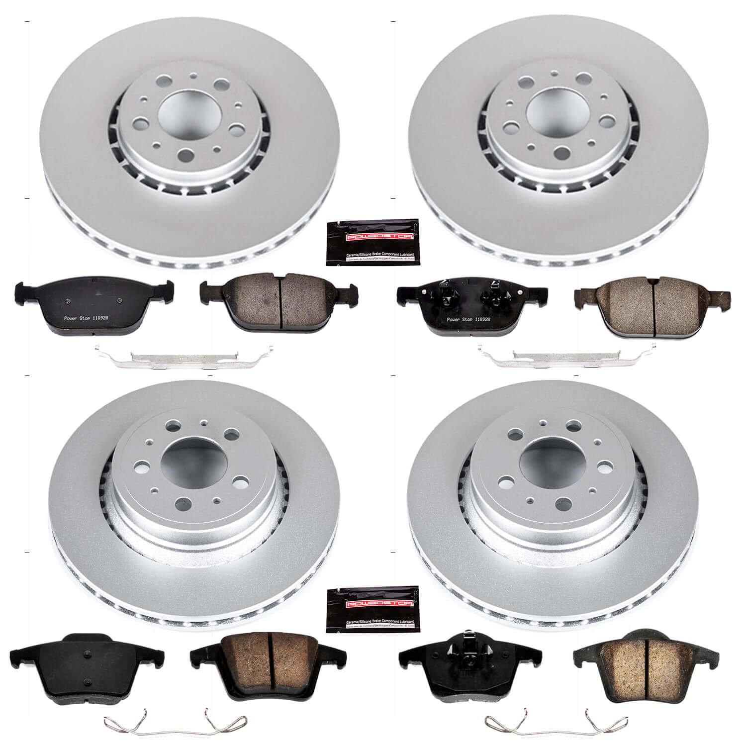 Power Stop CRK5708 - Z23 Evolution Sport Front And Rear Brake Kit vehicle fitment brake part