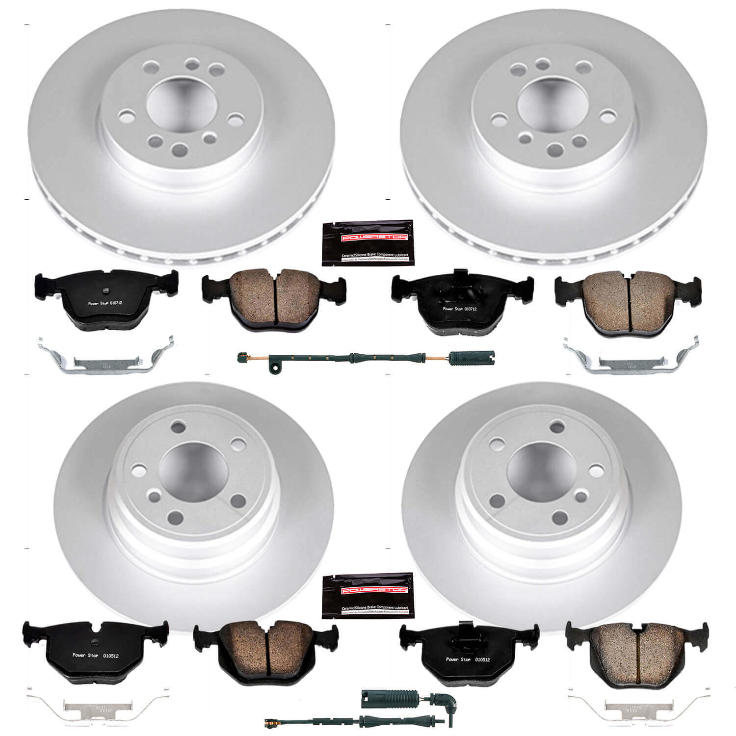 Power Stop CRK5718 - Z23 Evolution Sport Front And Rear Brake Kit vehicle fitment brake part