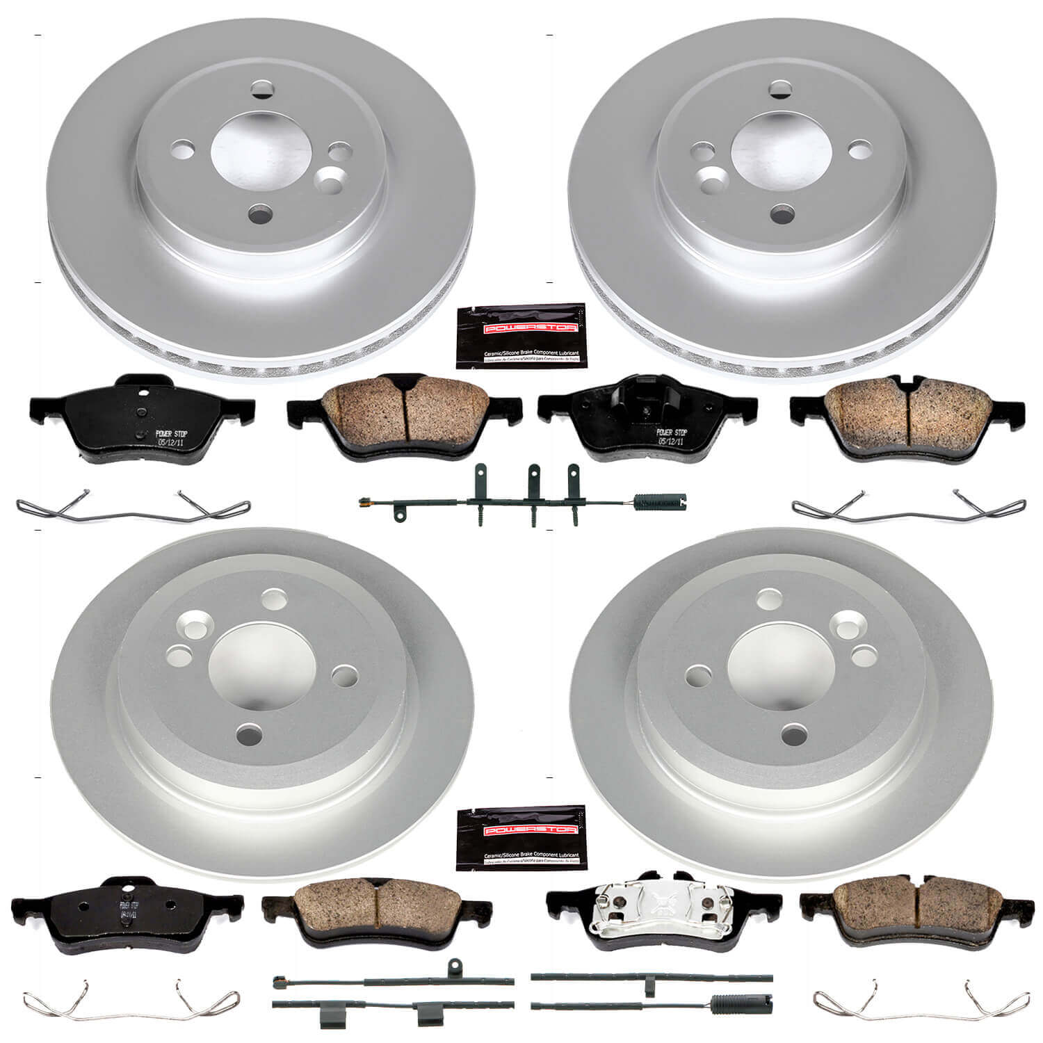 Power Stop CRK5725 - Z23 Evolution Sport Front And Rear Brake Kit vehicle fitment brake part