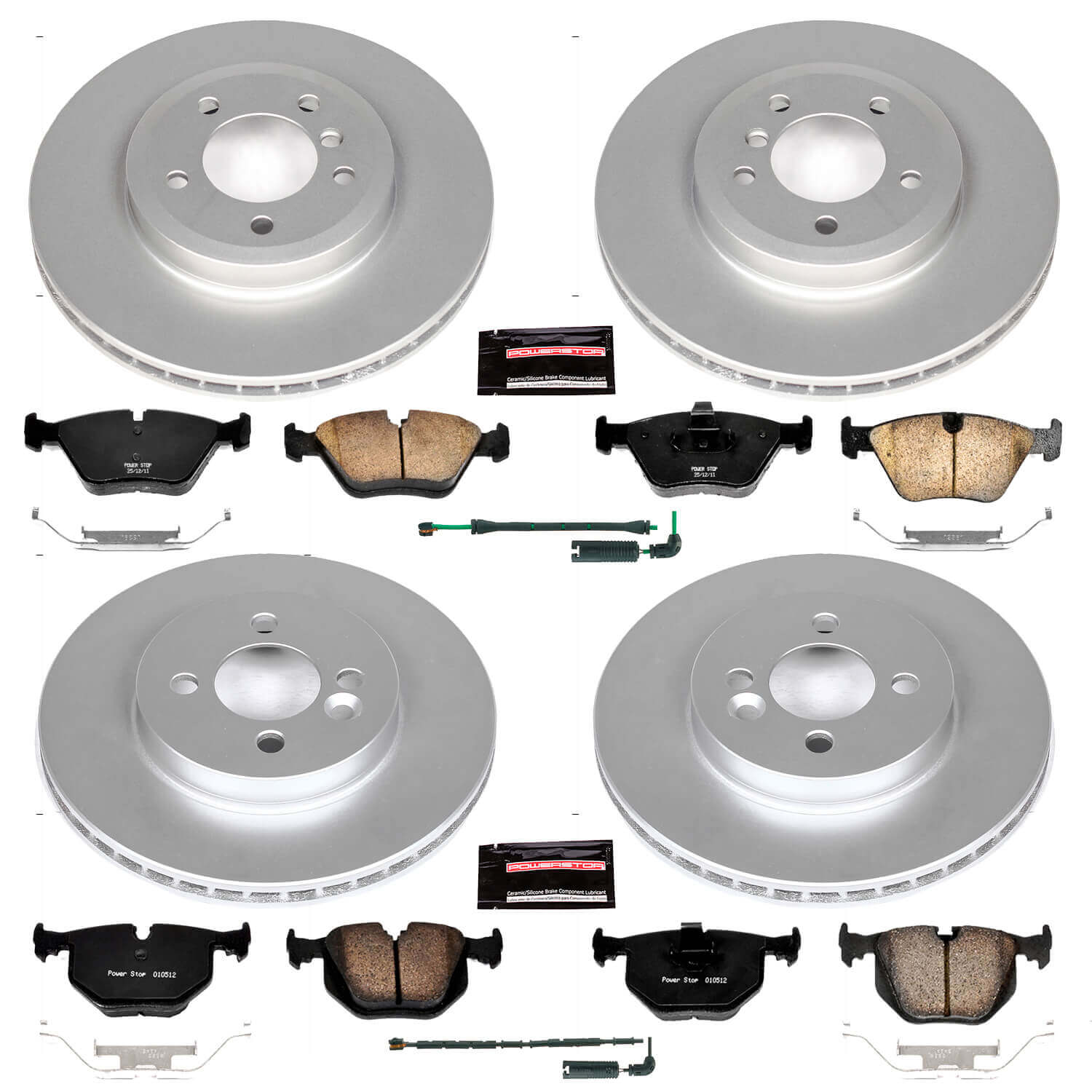 Power Stop CRK5728 - Z23 Evolution Sport Front And Rear Brake Kit vehicle fitment brake part