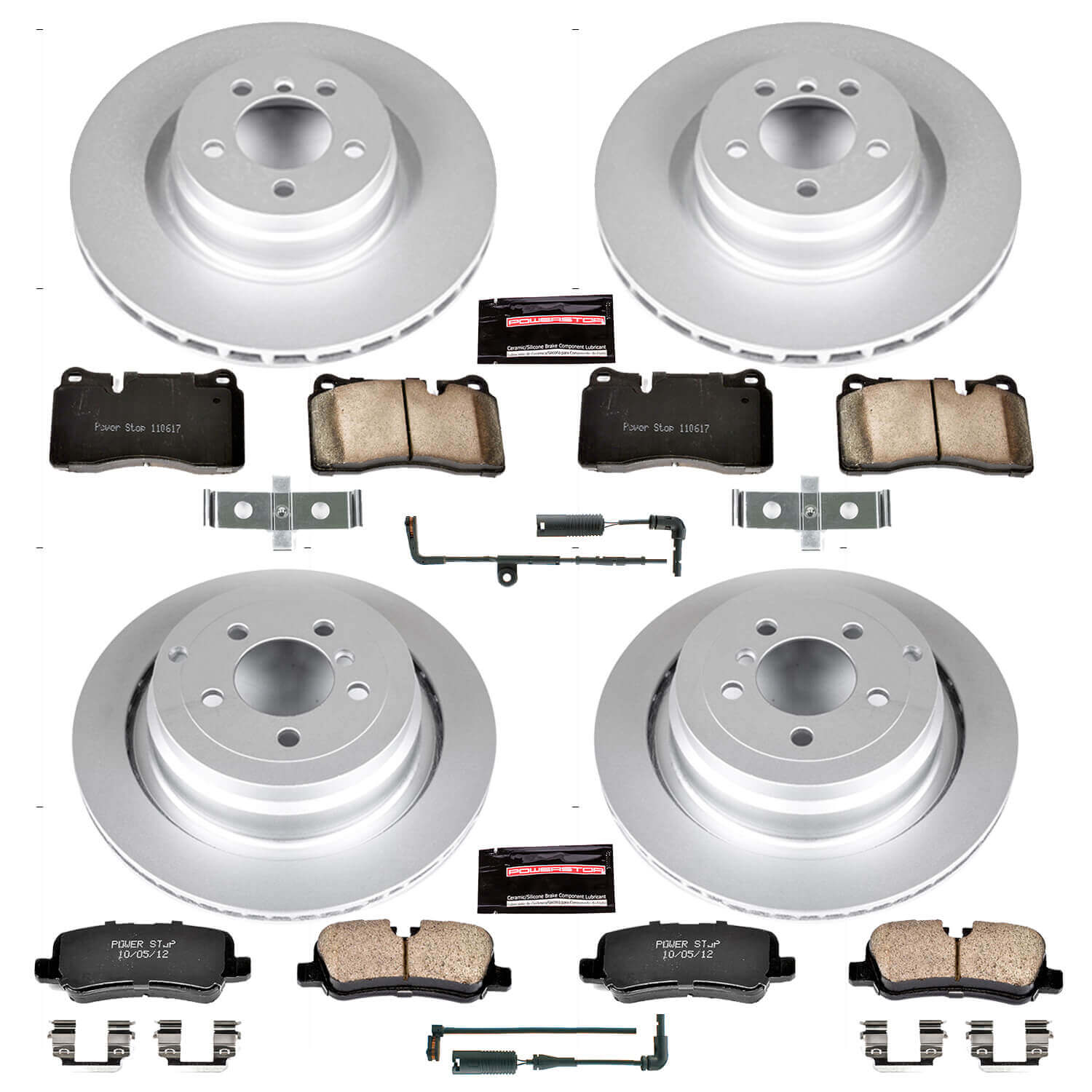 Power Stop CRK5744 - Z23 Evolution Sport Front And Rear Brake Kit vehicle fitment brake part