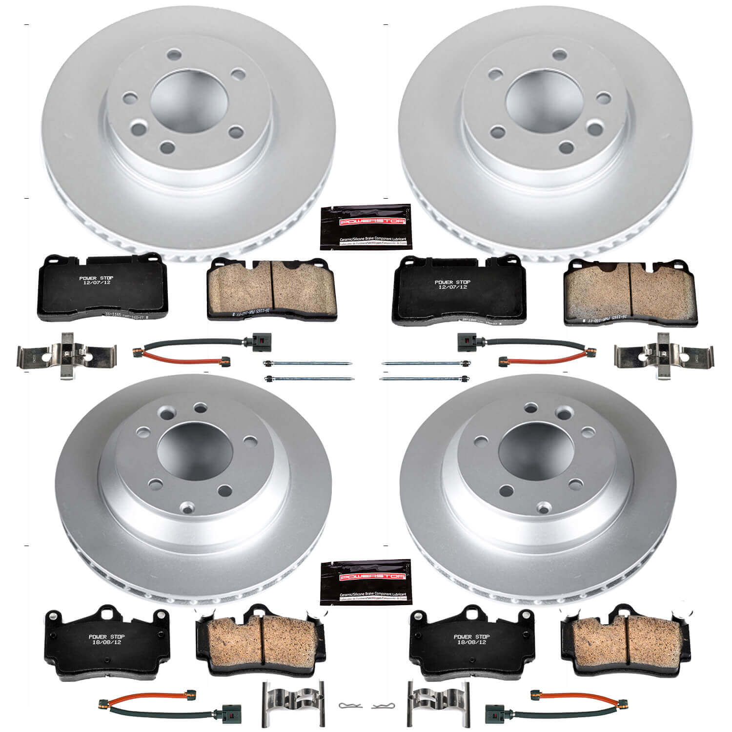 Power Stop CRK5745 - Z23 Evolution Sport Front And Rear Brake Kit vehicle fitment brake part