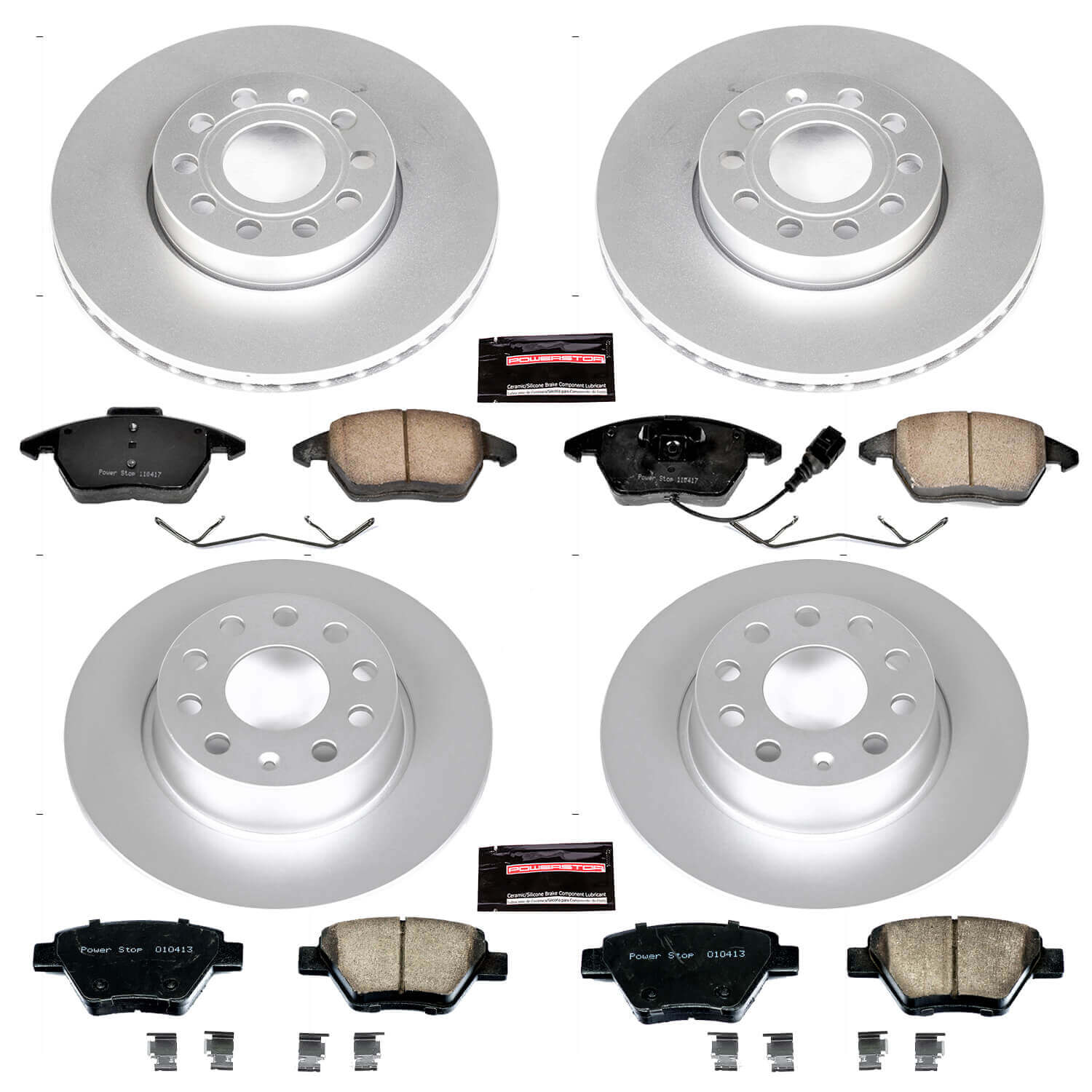 Power Stop CRK5747 - Z23 Evolution Sport Front And Rear Brake Kit vehicle fitment brake part