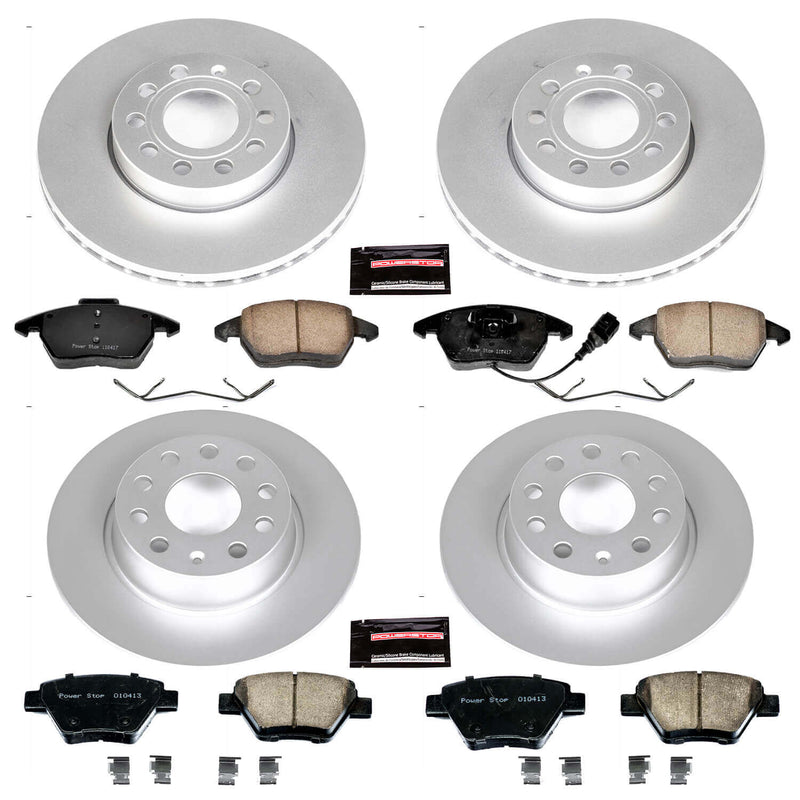 Power Stop CRK5747 - Z23 Evolution Sport Front And Rear Brake Kit vehicle fitment brake part