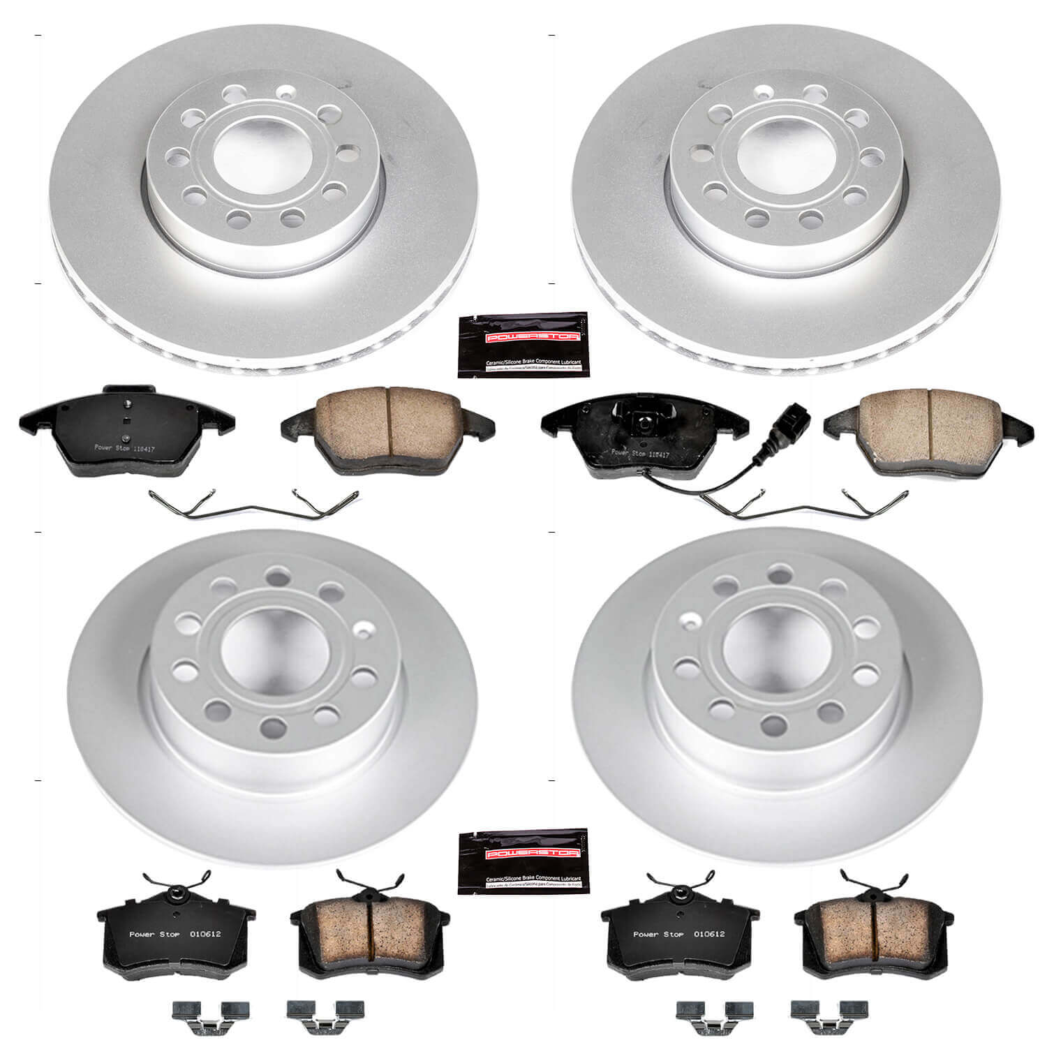 Power Stop CRK5749 - Z23 Evolution Sport Front And Rear Brake Kit vehicle fitment brake part