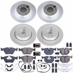 Power Stop CRK5764 Z23 Evolution Geomet Coated Front And Rear Pad And Rotor Kit for 2004-2005 BMW 525I product image