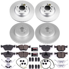 Power Stop CRK5768 Z23 Evolution Geomet Coated Front And Rear Pad And Rotor Kit for 2006 BMW 330Xi product image