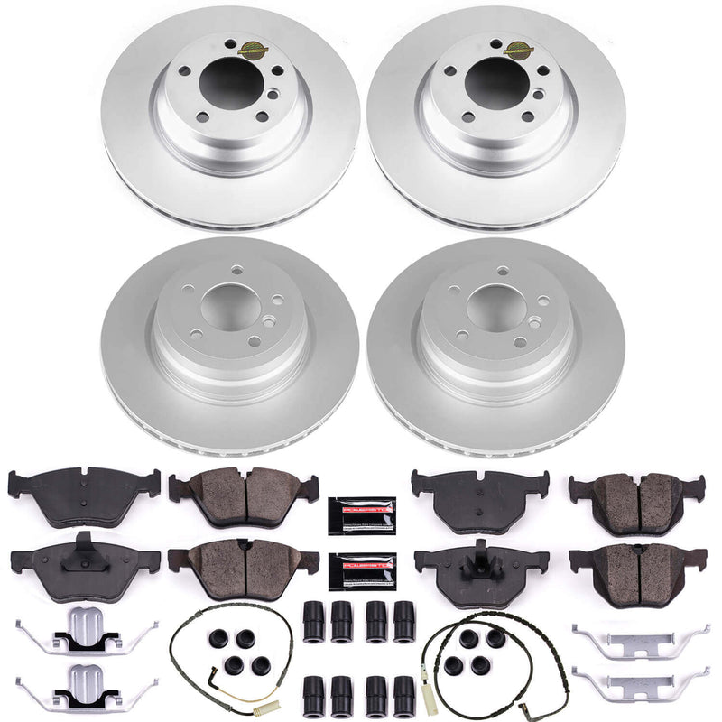 Power Stop CRK5768 Z23 Evolution Geomet Coated Front And Rear Pad And Rotor Kit for 2006 BMW 330Xi product image