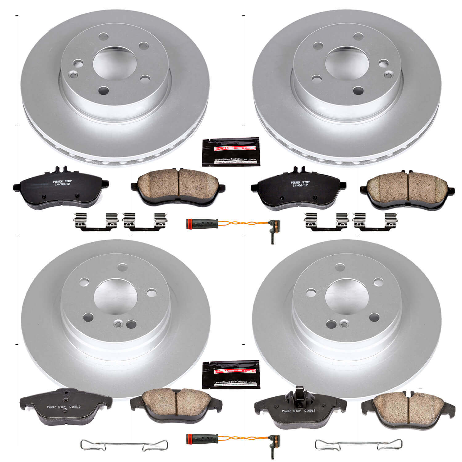 Power Stop CRK5791 - Z23 Evolution Sport Front And Rear Brake Kit vehicle fitment brake part