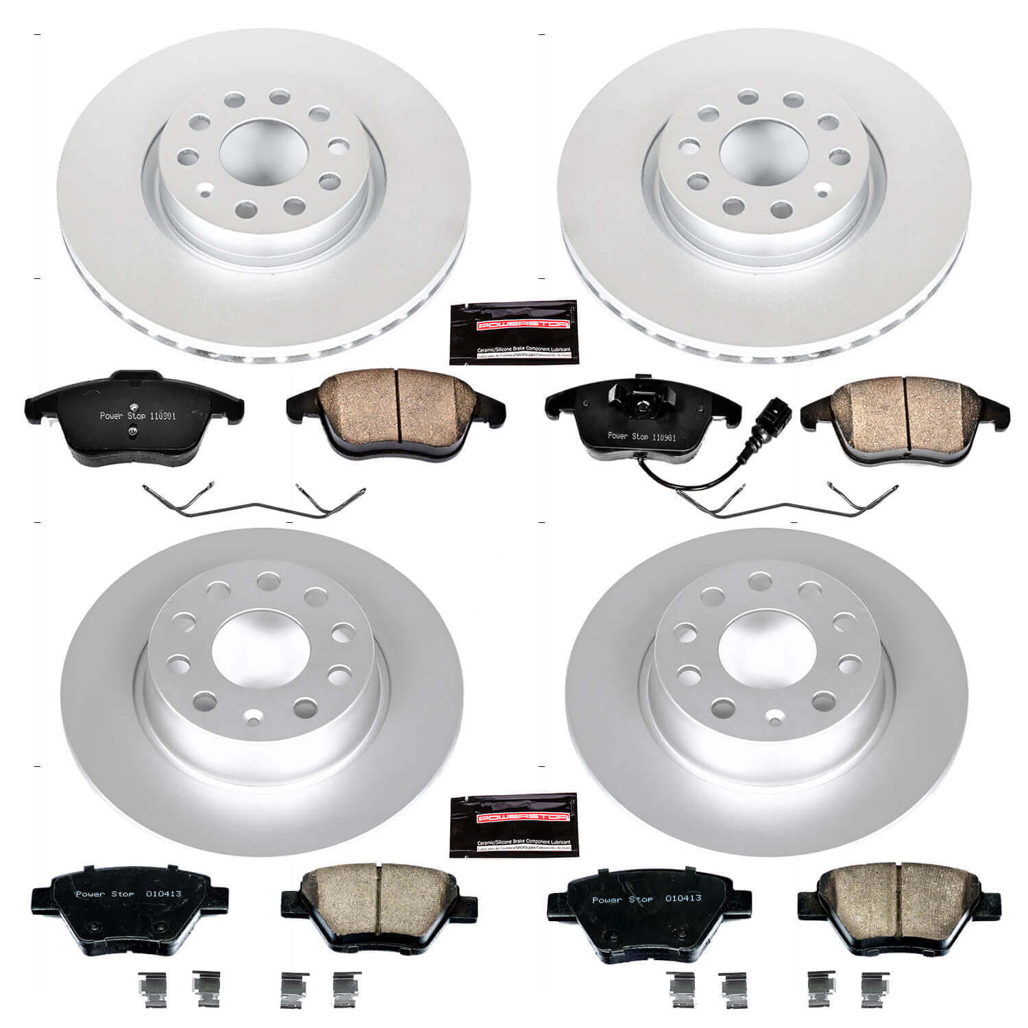 Power Stop CRK5803 - Z23 Evolution Sport Front And Rear Brake Kit vehicle fitment brake part