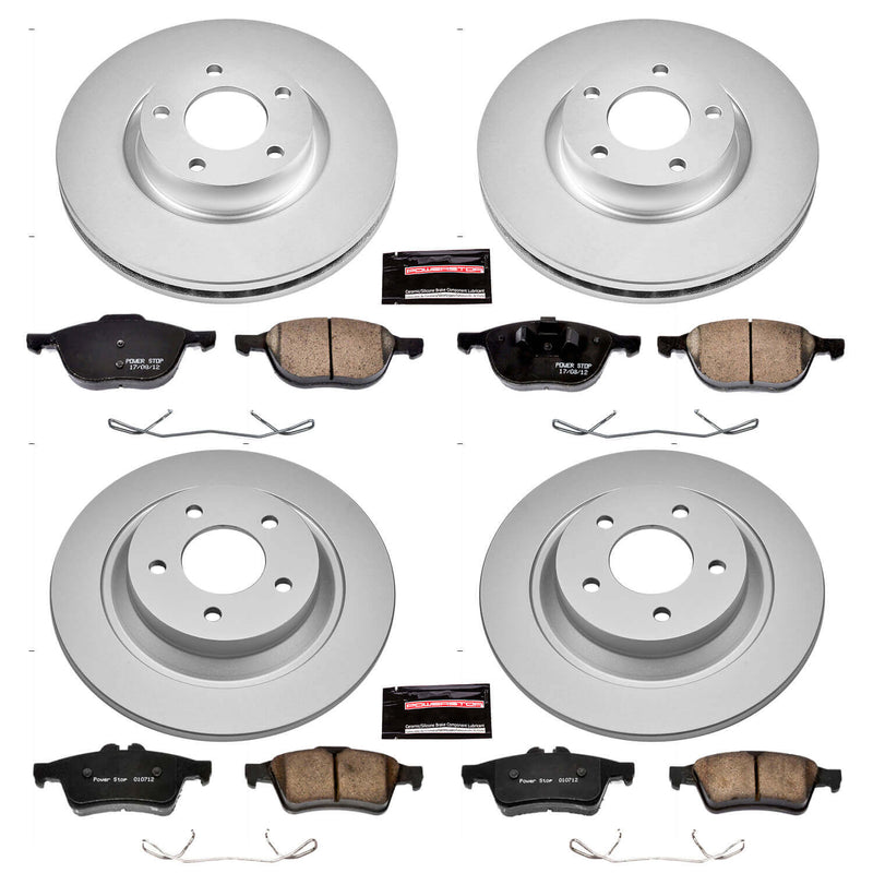 Power Stop CRK5804 - Z17 Evolution Front And Rear Brake Kit vehicle fitment brake part