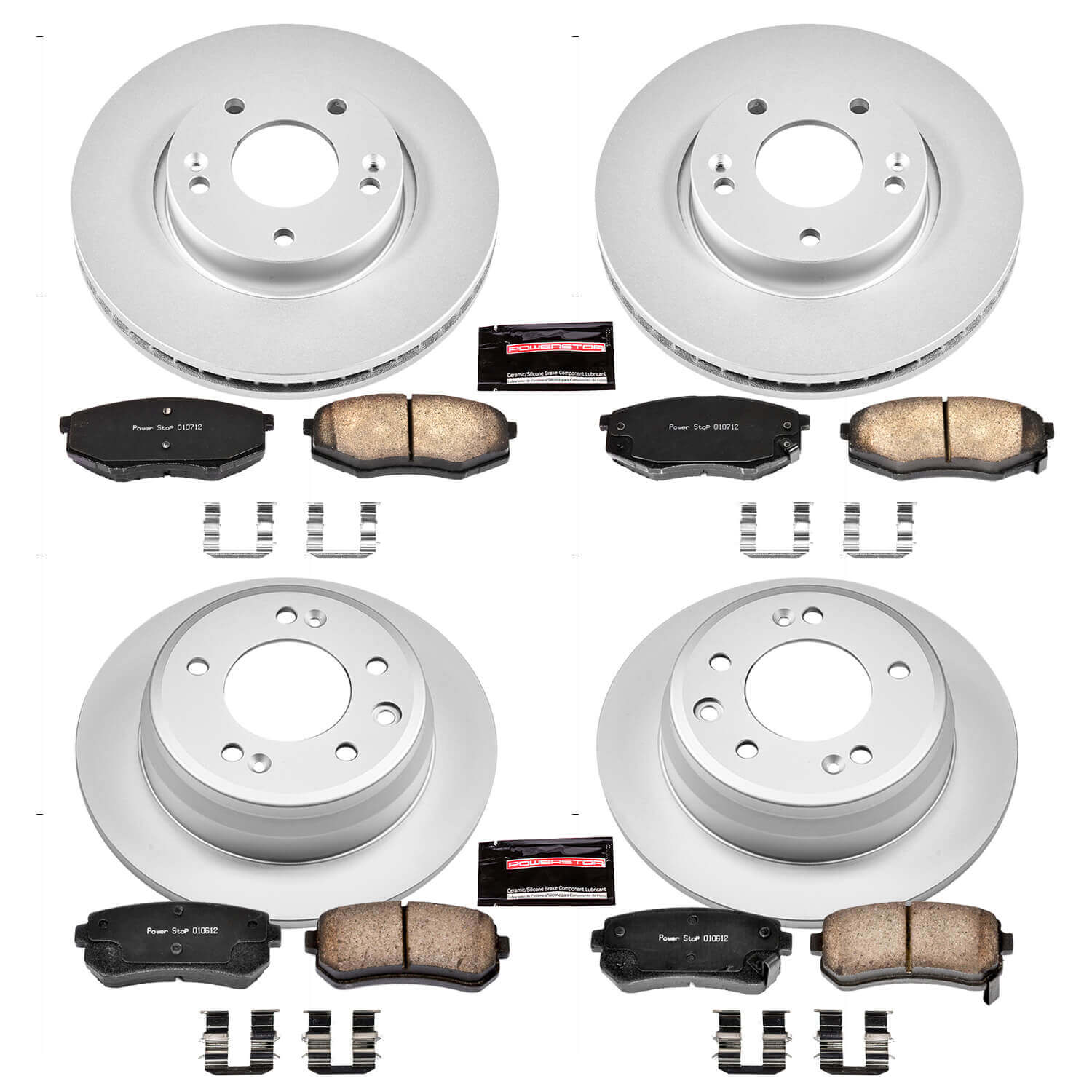 Power Stop CRK5807 - Z17 Evolution Front And Rear Brake Kit vehicle fitment brake part