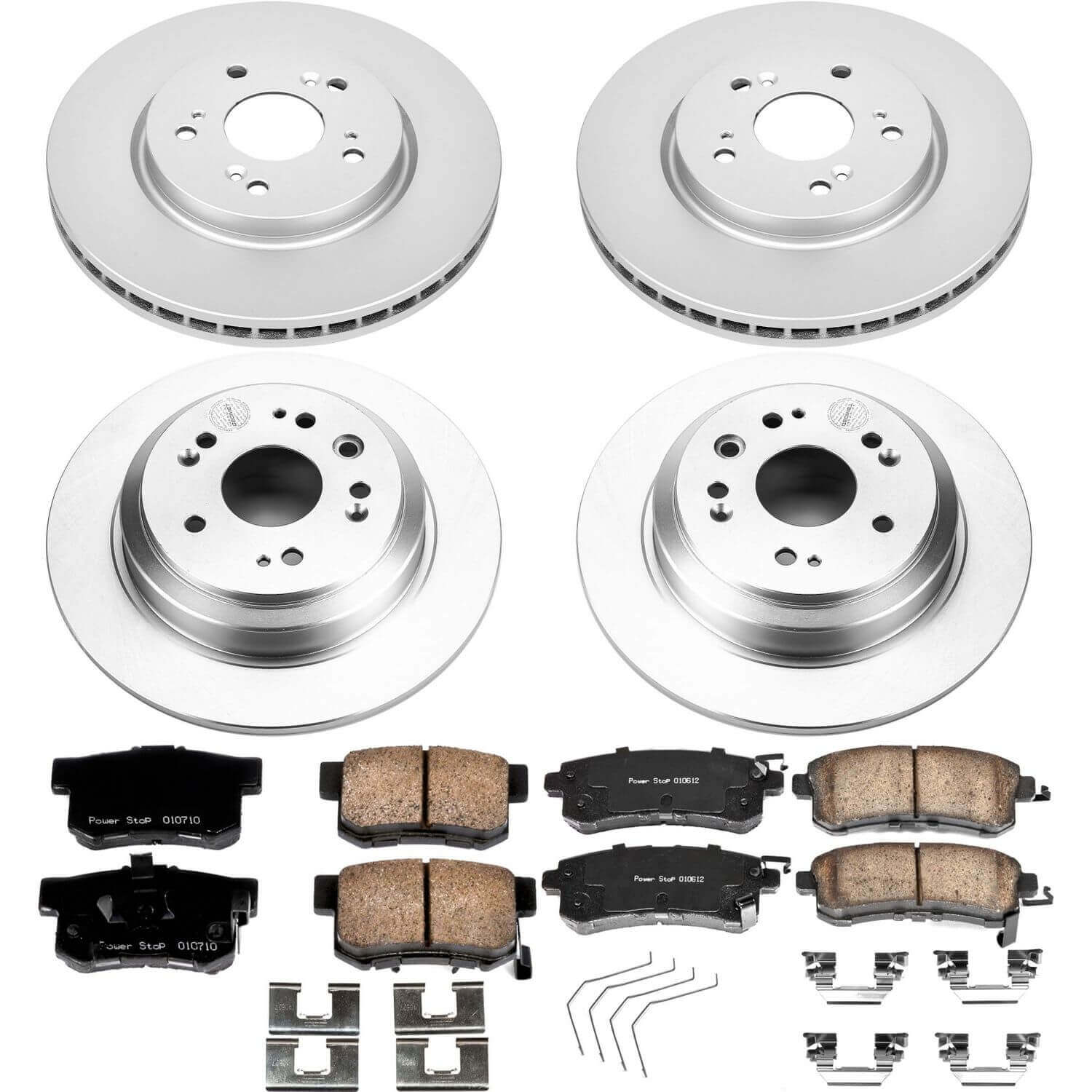 Power Stop CRK5816 Z17 Evolution Front And Rear Brake Kit for 2011 Honda Accord Crosstour All Wheel Drive product image