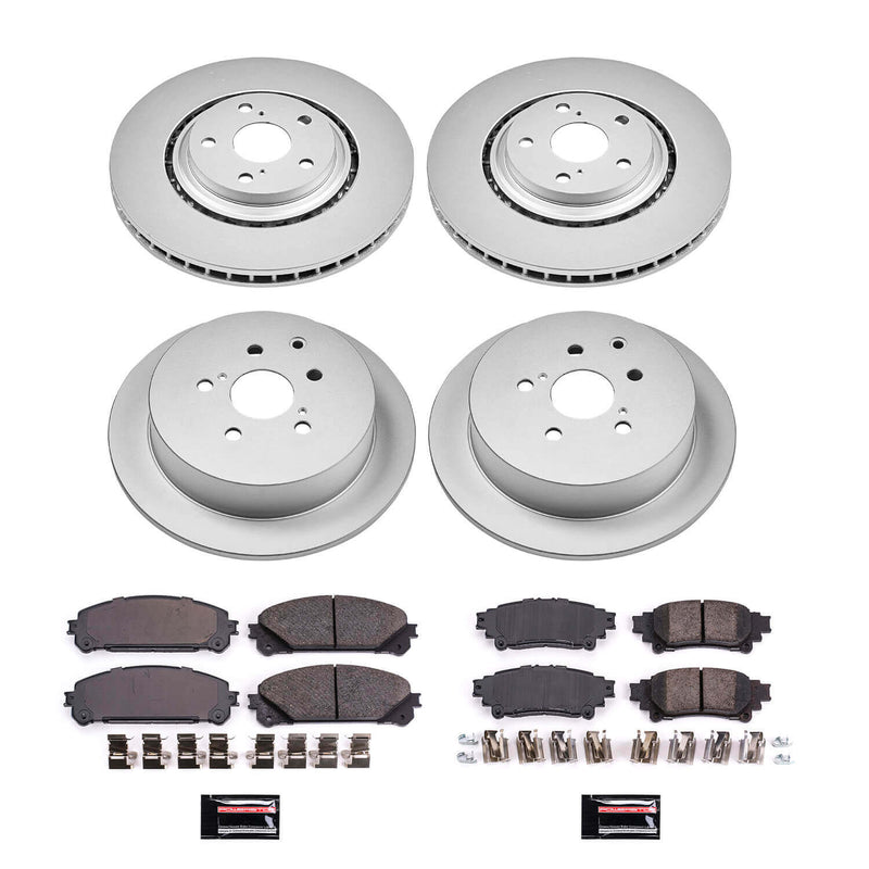 Power Stop CRK5828 - Z17 Evolution Front And Rear Brake Kit vehicle fitment brake part