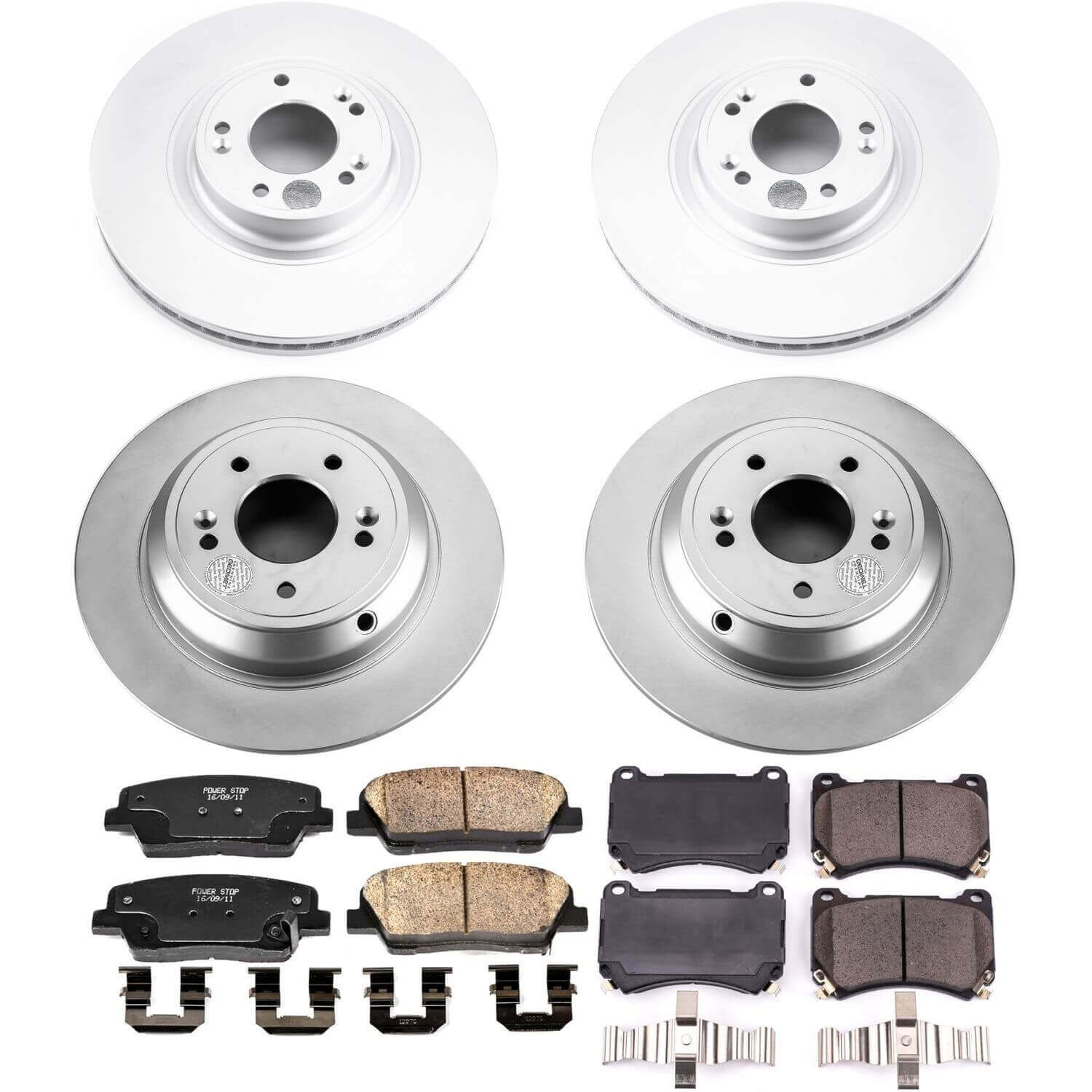 Power Stop CRK5844 Z17 Evolution Front And Rear Pad And Rotor Kit for 2009 Hyundai Genesis product image