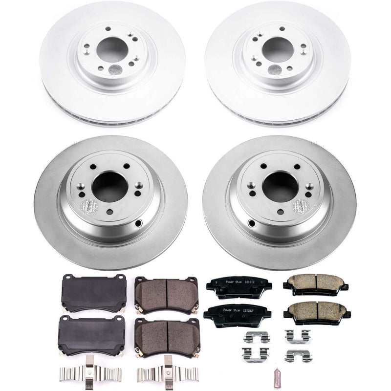 Power Stop CRK5845 Z17 Evolution Front And Rear Pad And Rotor Kit for 2010-2014 Hyundai Genesis product image