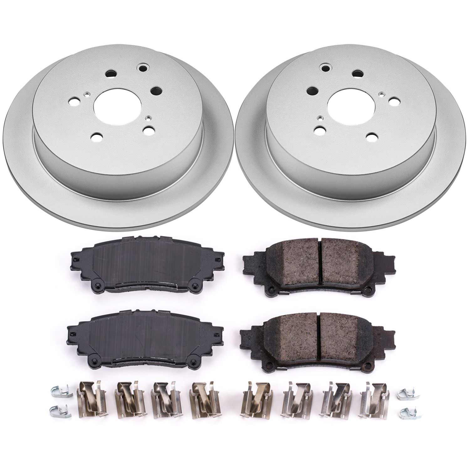 Power Stop CRK5864 Z17 Evolution Rear Brake Kit for 2010-2015 Lexus RX350 product image