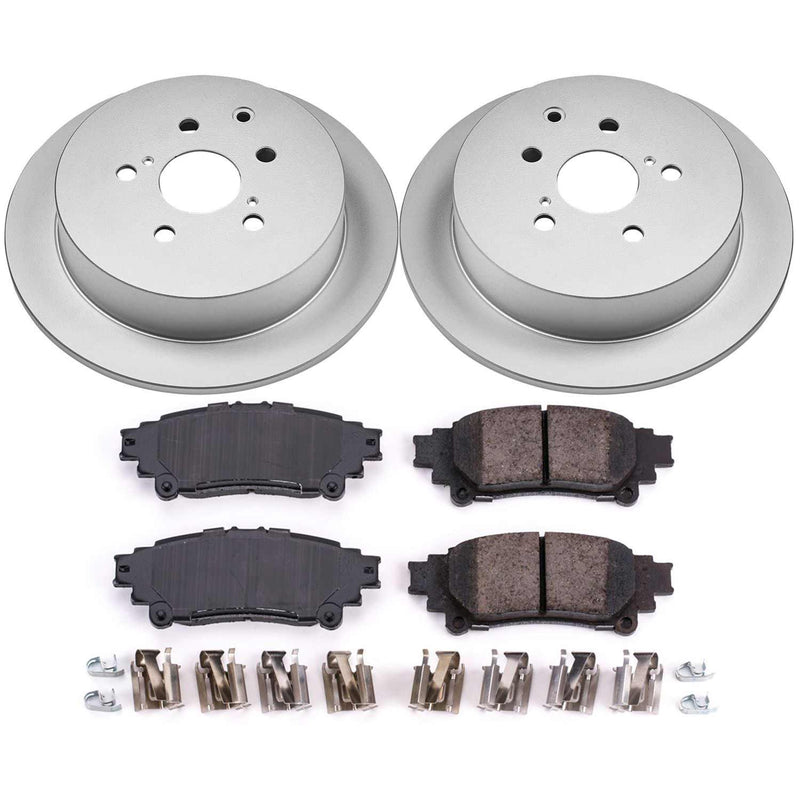 Power Stop CRK5864 Z17 Evolution Rear Brake Kit for 2010-2015 Lexus RX350 product image