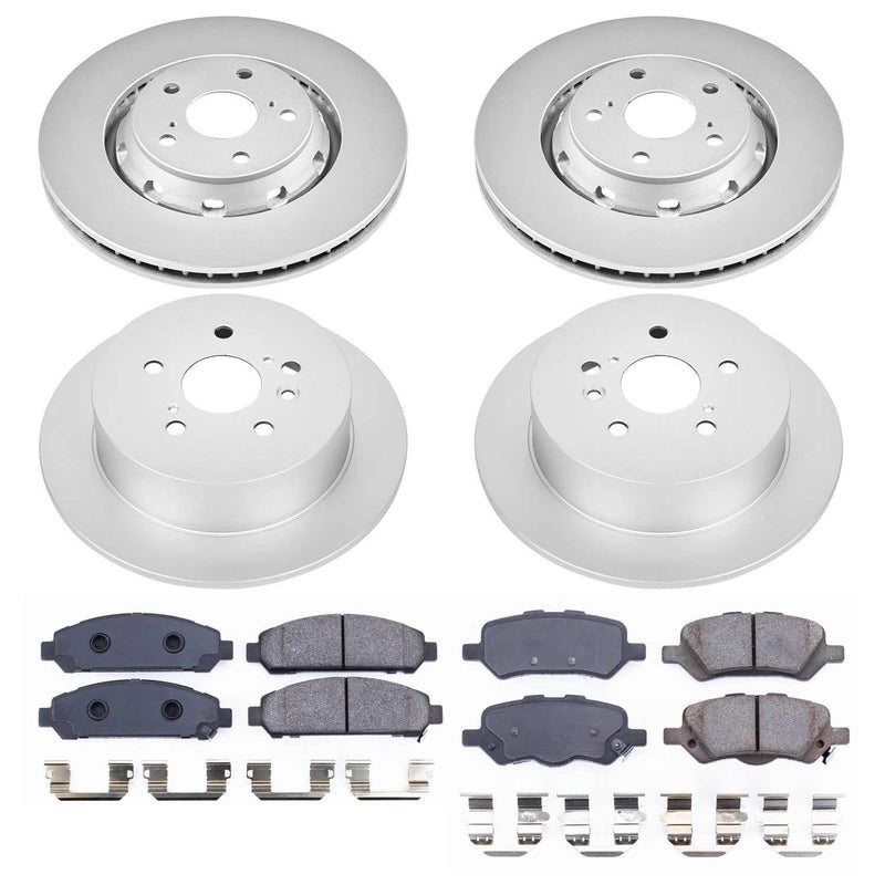 Power Stop CRK5866 Z17 Evolution Front And Rear Brake Kit for 2009-2016 Toyota Venza product image