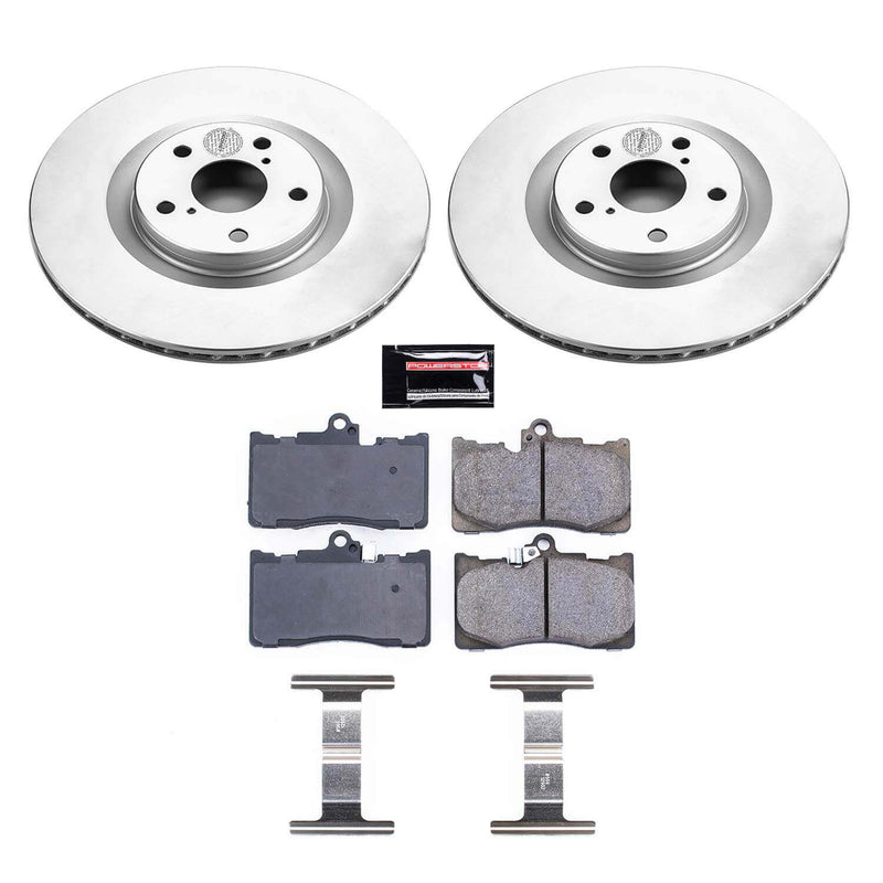 Power Stop CRK5868 Z17 Evolution Front Brake Kit for 2009-2011 Lexus GS350 product image