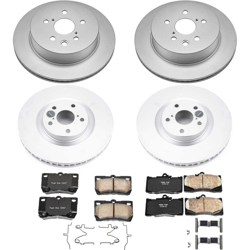 Power Stop CRK5869 Z17 Evolution Front And Rear Brake Kit for 2009-2011 Lexus GS350 product image