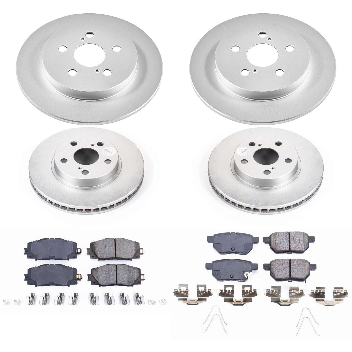 Power Stop CRK5871 Z17 Evolution Front And Rear Brake Kit for 2011-2013 Lexus CT200H product image
