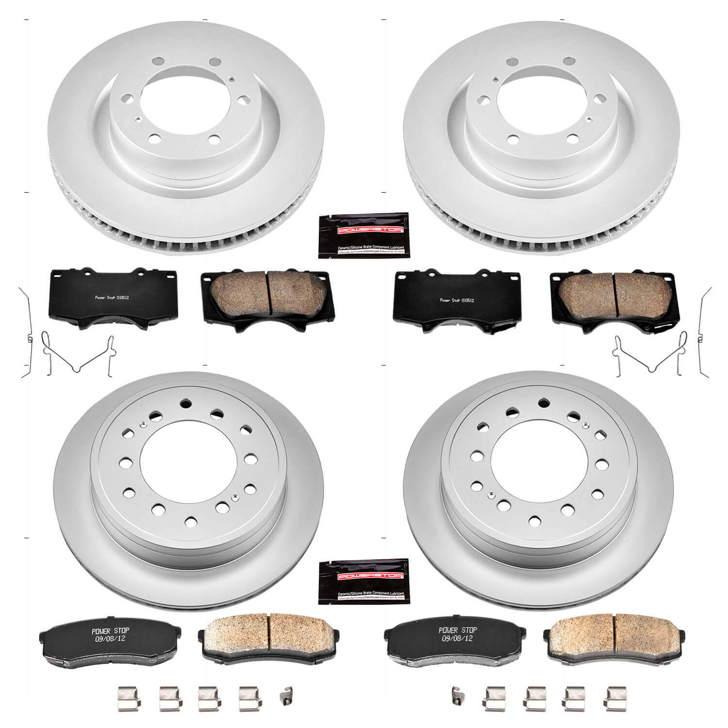 Power Stop CRK5874 Z17 Evolution Front And Rear Brake Kit for 2010-2023 Lexus GX460 product image