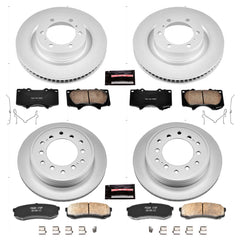 Power Stop CRK5874 Z17 Evolution Front And Rear Brake Kit for 2010-2023 Lexus GX460 product image