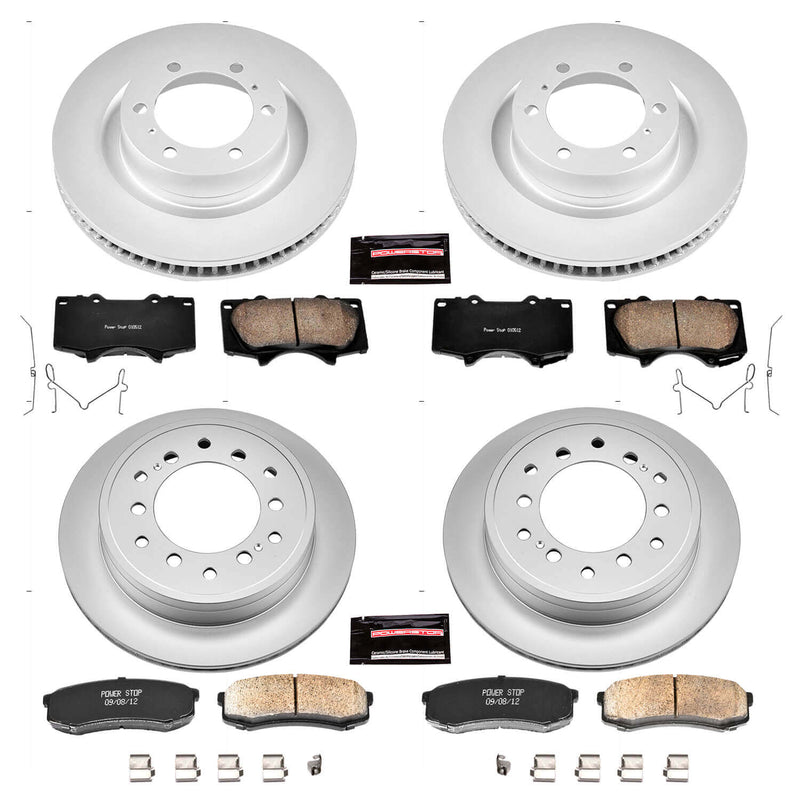 Power Stop CRK5874 Z17 Evolution Front And Rear Brake Kit for 2010-2023 Lexus GX460 product image