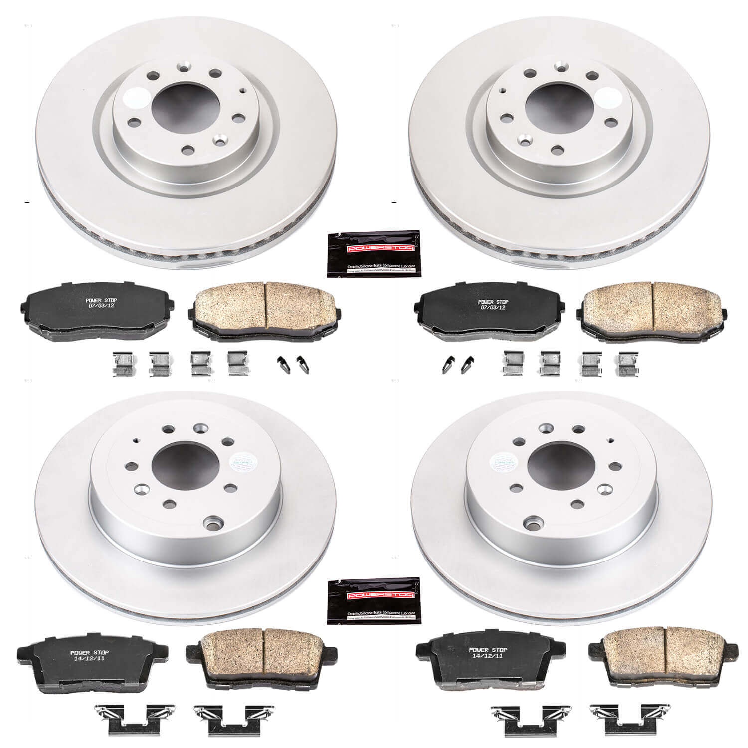 Power Stop CRK5879 Z17 Evolution Front And Rear Brake Kit for 2007-2015 Mazda CX-9 product image