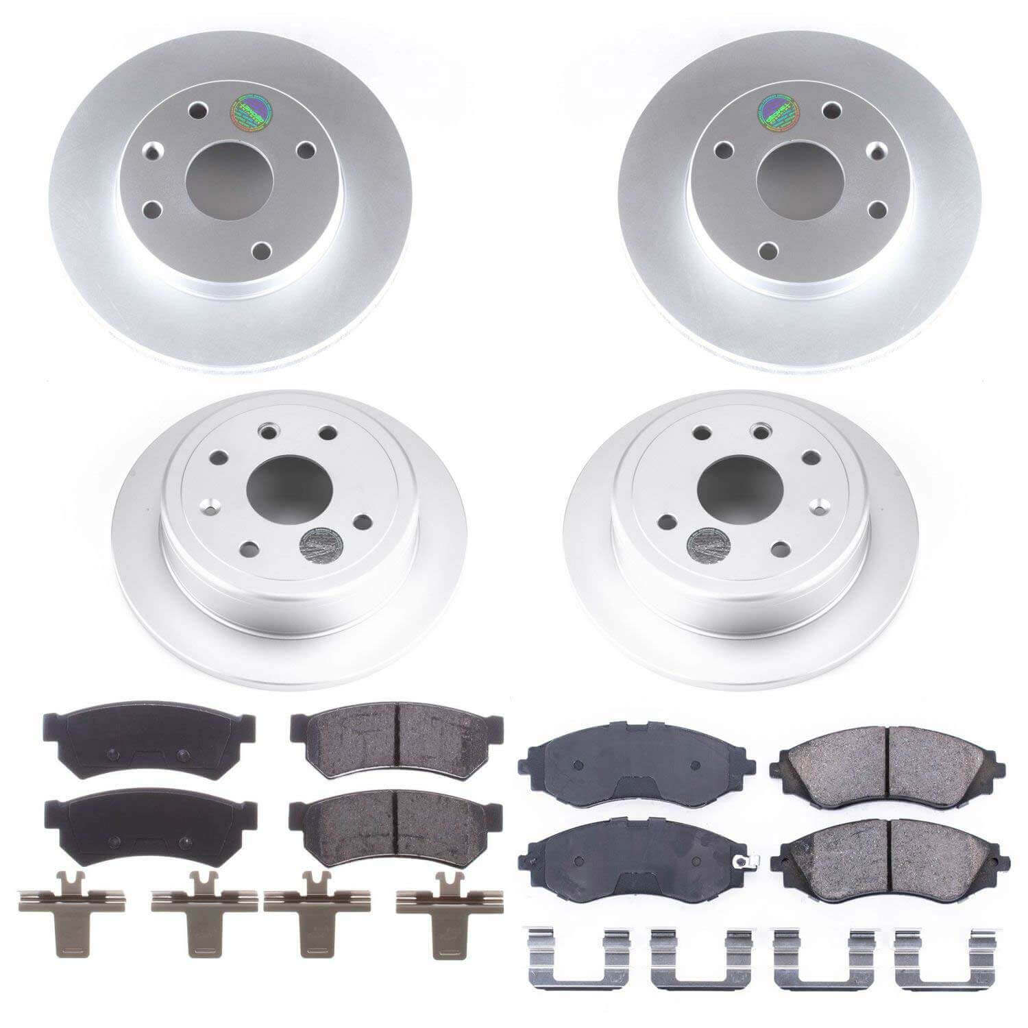 Power Stop CRK5896 Z17 Evolution Front And Rear Pad And Rotor Kit for 2007-2008 Suzuki Forenza product image