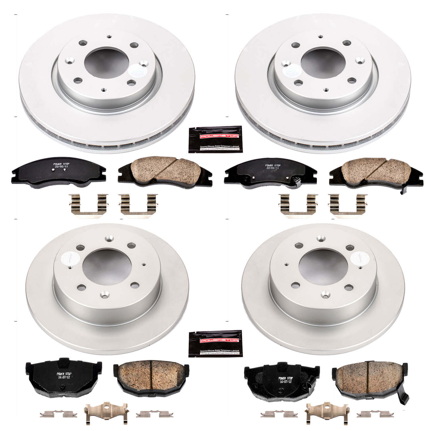Power Stop CRK5904 Z17 Evolution Front And Rear Brake Kit for 2004-2009 Kia Spectra product image