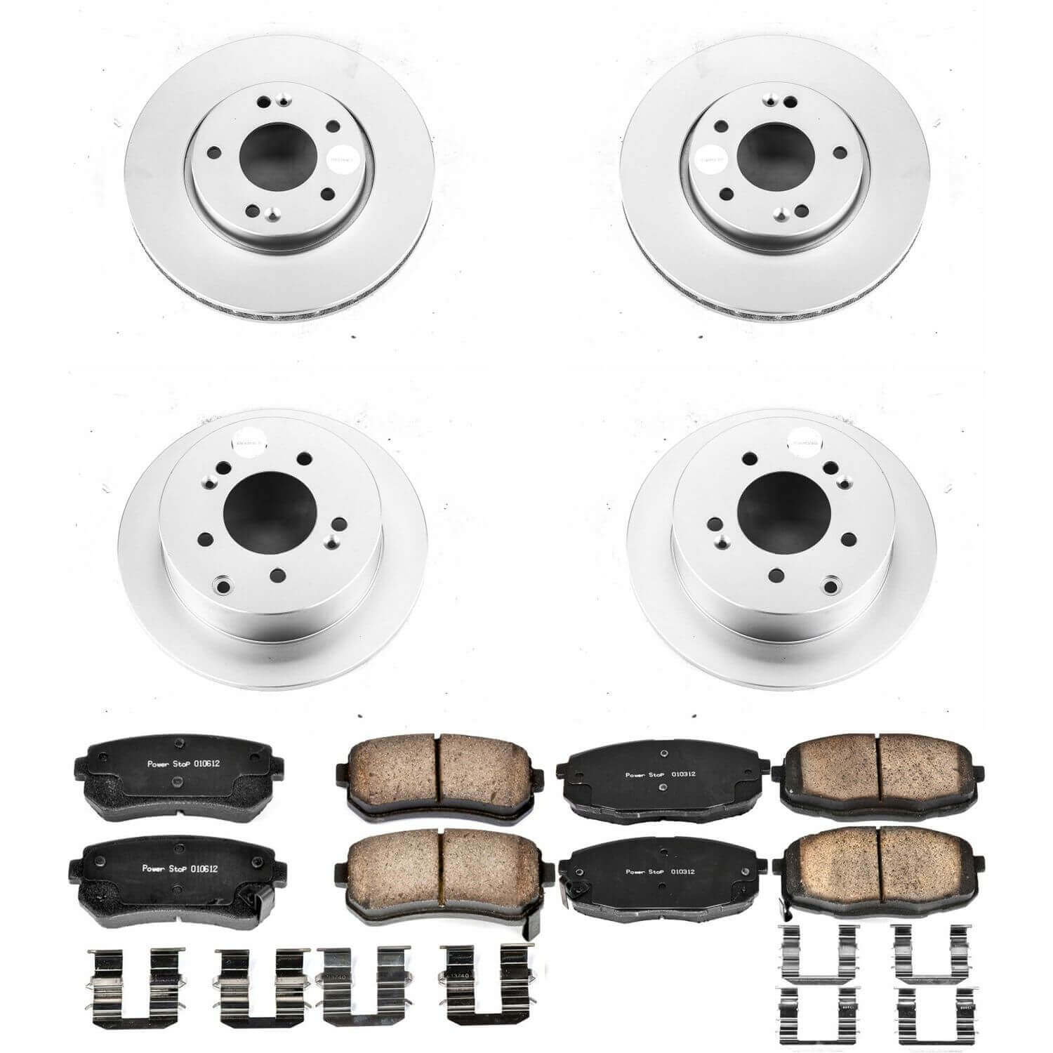 Power Stop CRK5912 Z17 Evolution Front And Rear Brake Kit for 2010-2013 Kia Forte product image