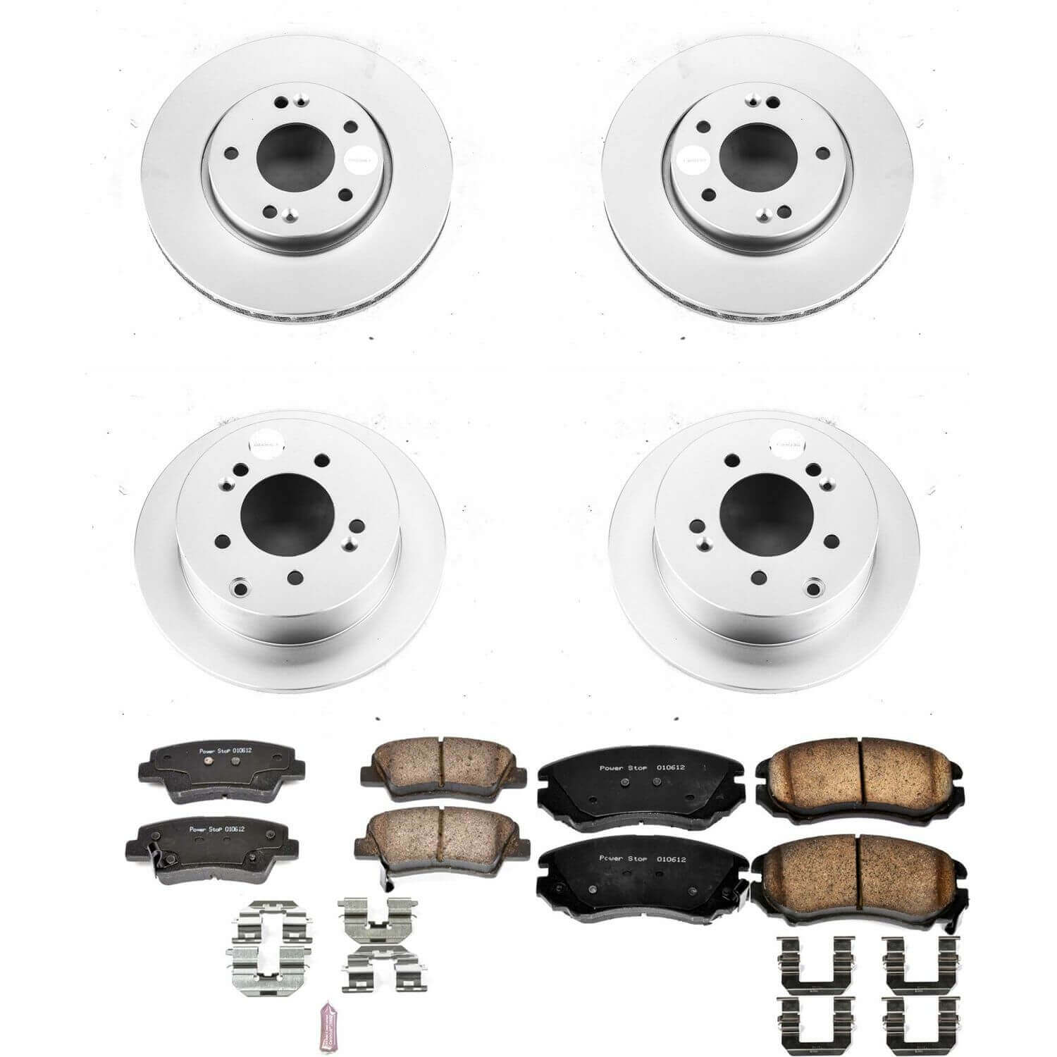 Power Stop CRK5914 Z17 Evolution Front And Rear Brake Kit for 2010-2011 Kia Soul product image