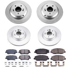 Power Stop CRK5922 Z17 Evolution Front And Rear Pad And Rotor Kit for 2009 Hyundai Genesis product image