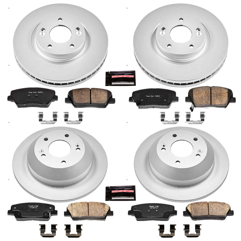 Power Stop CRK5927 Z17 Evolution Front And Rear Brake Kit for 2010-2012 Hyundai Santa Fe product image